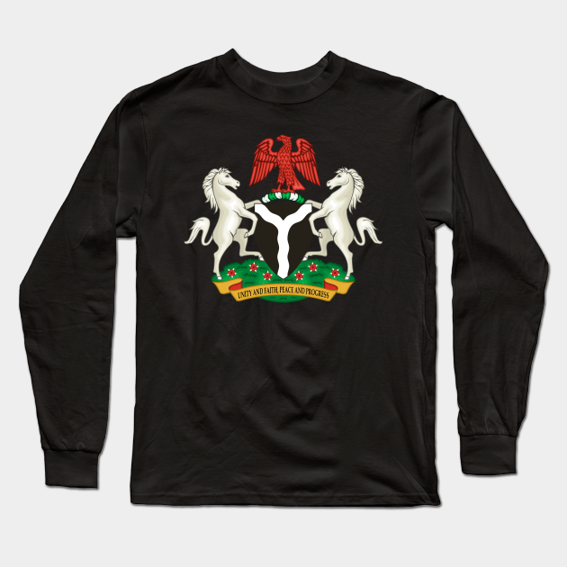 Coat of arms of Nigeria Coat Arms Nigeria Long Sleeve TShirt
